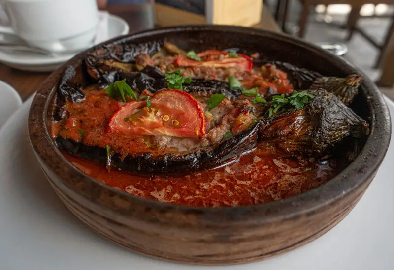 Imam Bayildi in einem Restaurant in der Türkei 