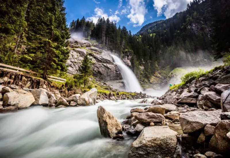 Krimmler Wasserfälle in Österreich