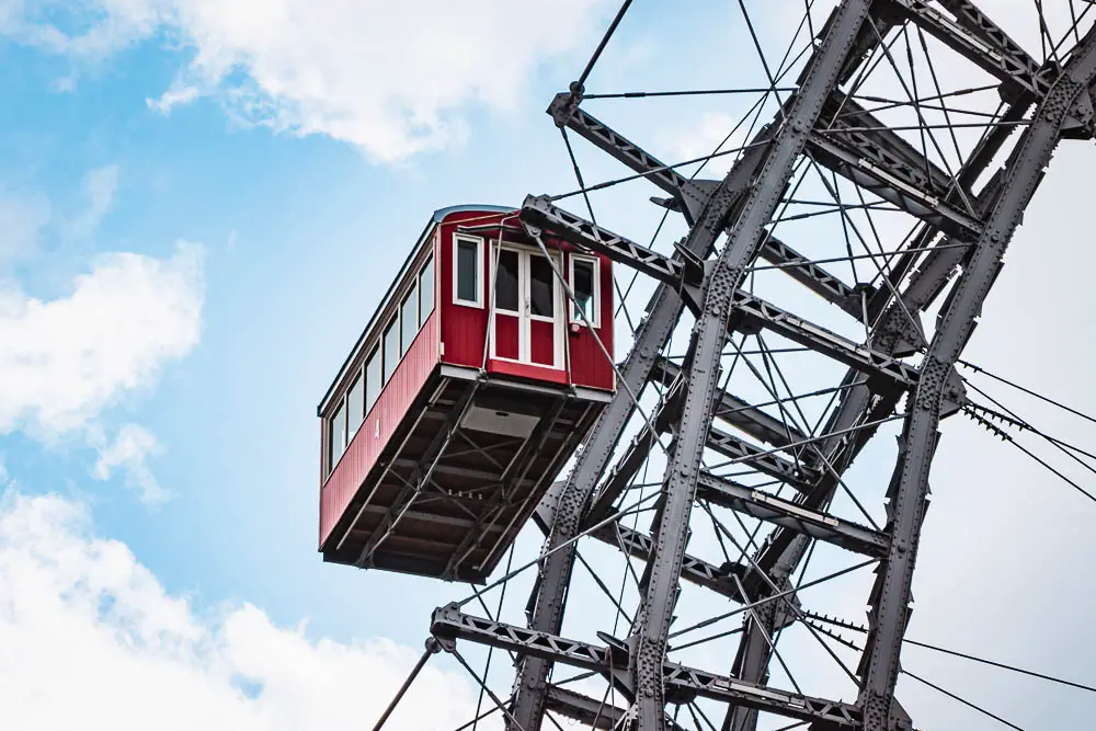 Riesenrad im Prater in Wien in Österreich