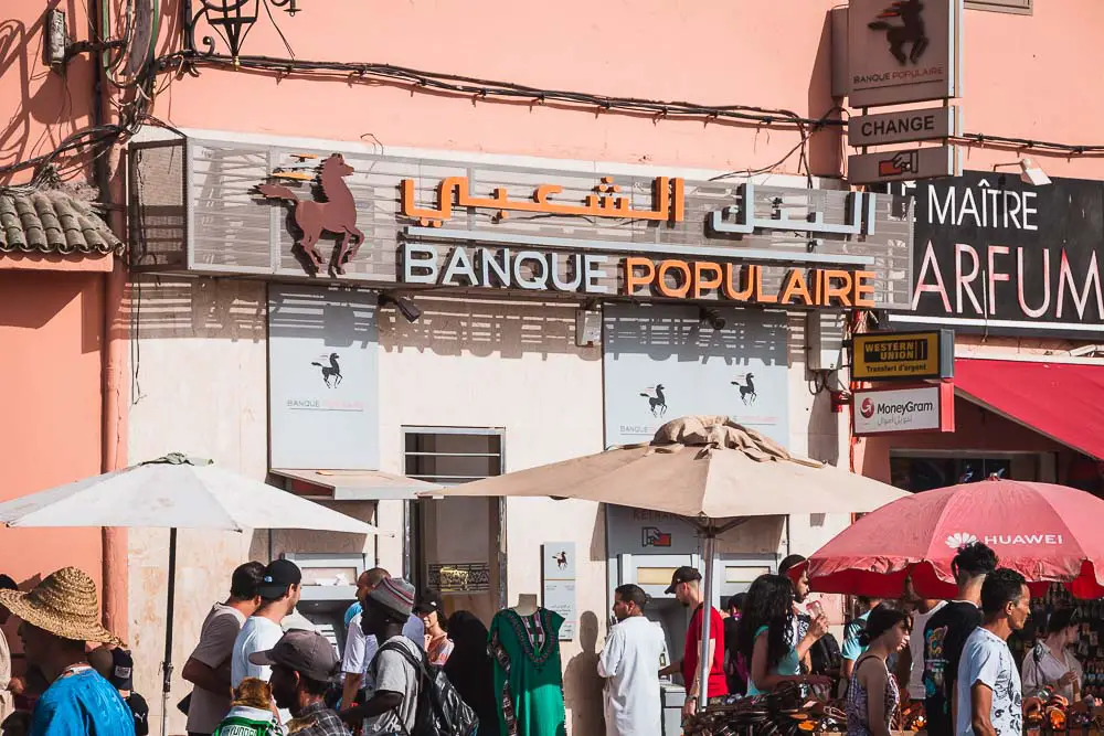 Banque Populaire in Marrakesch in Marokko-2 Banque Populaire in Marrakesch in Marokko-2