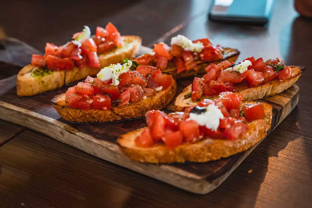 Bruschetta Brote aus Italien Bruschetta Brote aus Italien