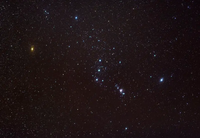 Orions Belt am Sternenhimmel von Ägypten