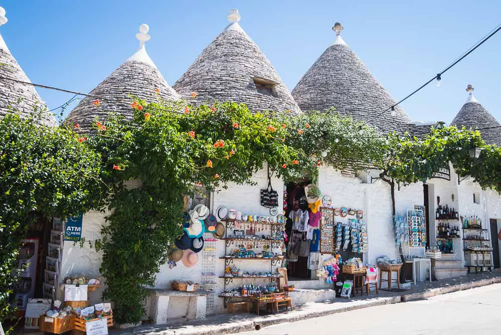 Trulli in Alberobello in Italien