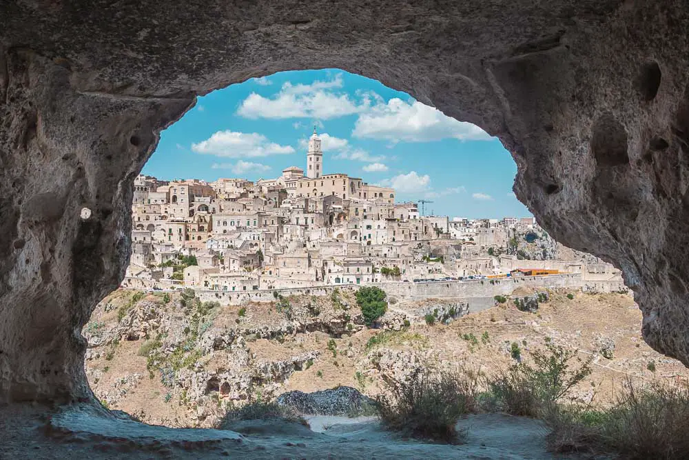 Belvedere Murgia Timone in Matera in Italien Belvedere Murgia Timone in Matera in Italien