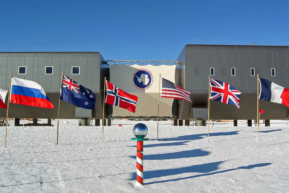 Amundsen Scott Station am Südpol in der Antarktis