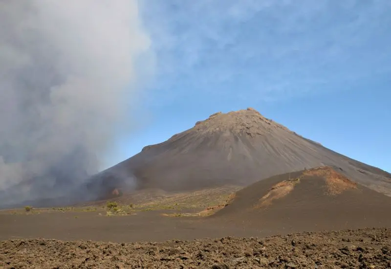 Ausbruch Pico de Fogo in Kap Verde