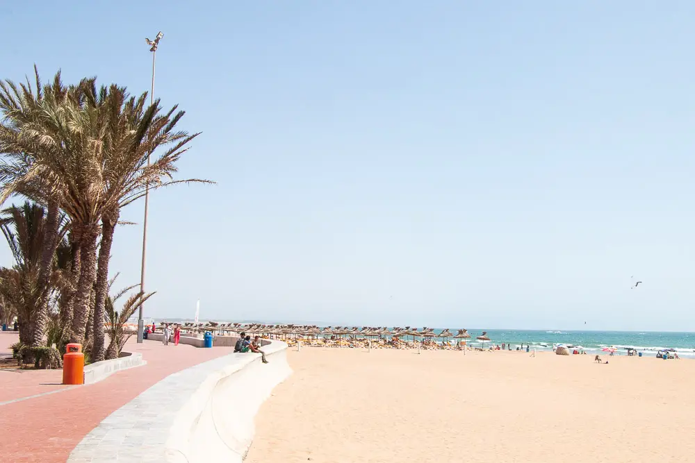 Corniche in Agadir in Marokko