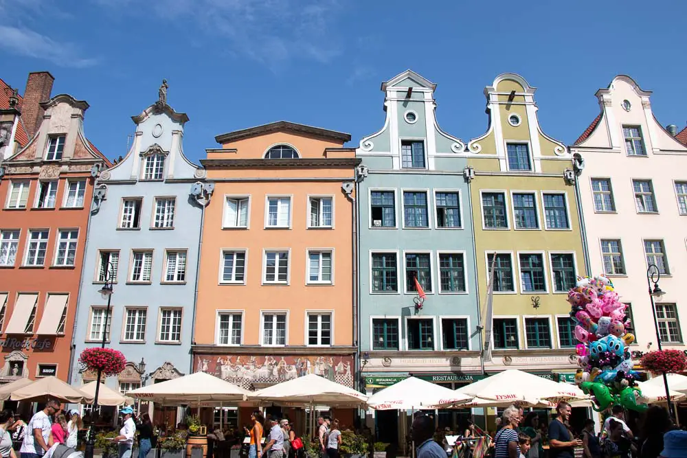 Langgasse in Danzig in Polen