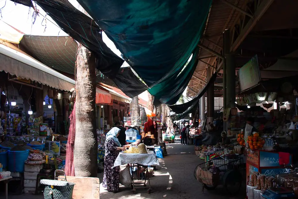 Souk el Had in Agadir in Marokko Souk el Had in Agadir in Marokko