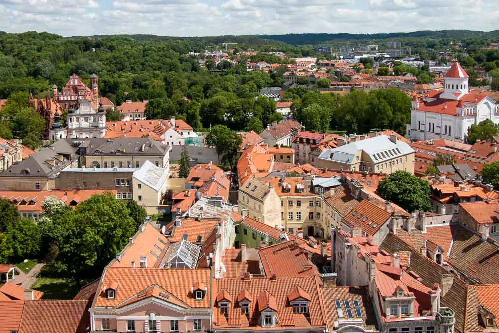 Ausblick auf Vilnius in Litauen