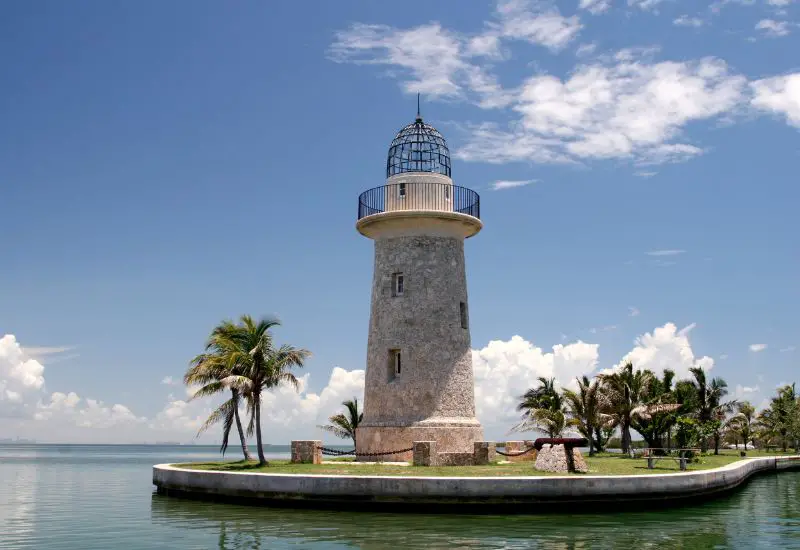 Elliot Key Lighthouse Biscayne Nationalpark in Florida USA Elliot Key Lighthouse Biscayne Nationalpark in Florida USA