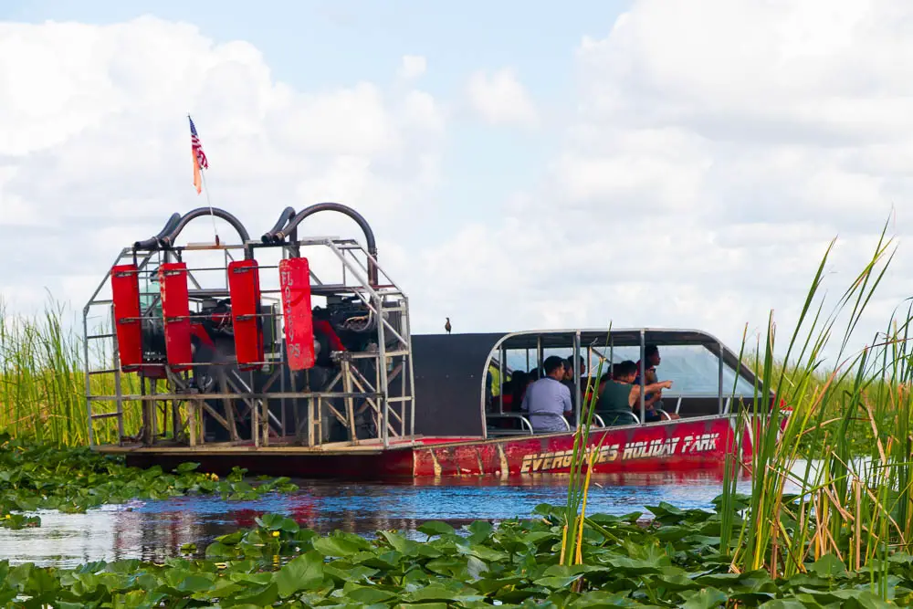 Everglades Airboat in Miami in den USA