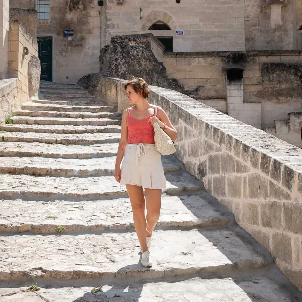 Daria in Matera in Italien