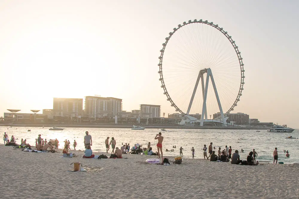 Marina Beach JBR in Dubai in den VAE Marina Beach JBR in Dubai in den VAE