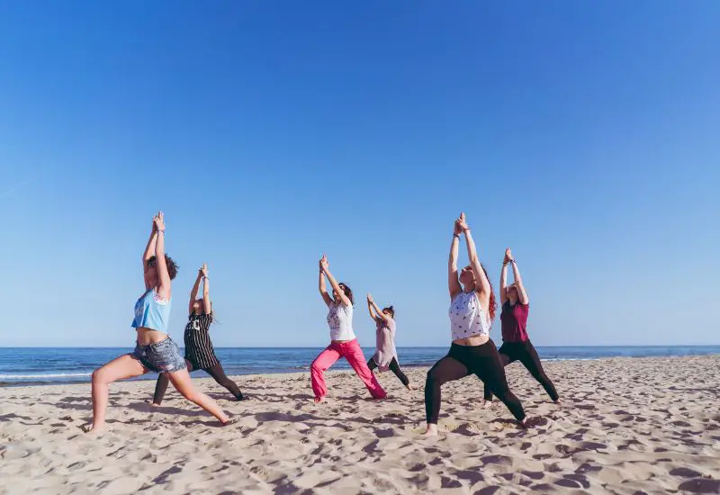 Yoga am Strand