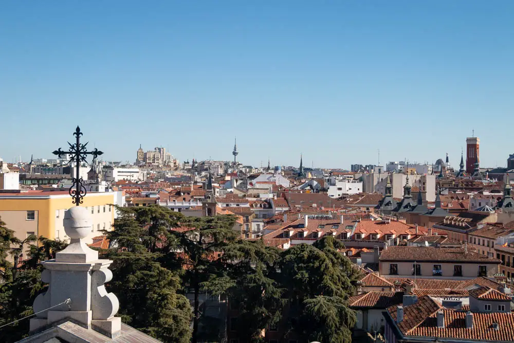 Ausblick Altstadt von Madrid