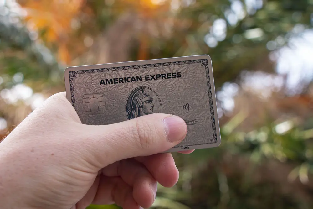 Bild einer American Express Platinum Kreditkarte