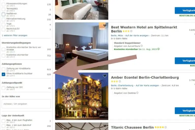3 besten Seiten zur Buchung von Hotels ohne Kreditkarte