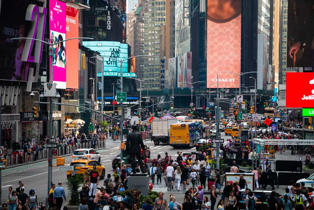 Times Square in Manhattan in New York in den USA