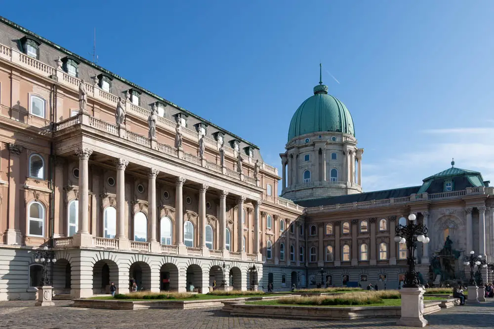 Burgpalast in Budapest in Ungarn