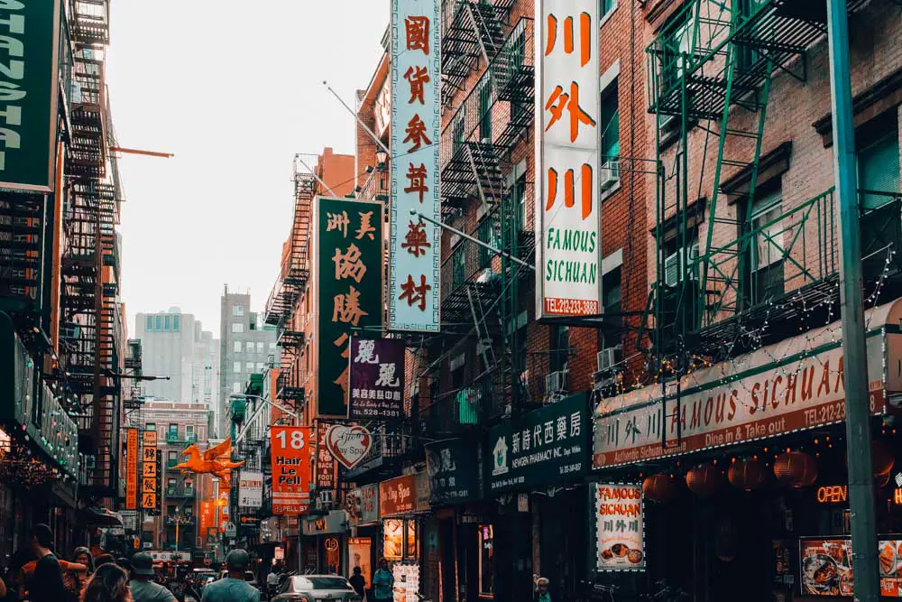 China Town in New York in den USA