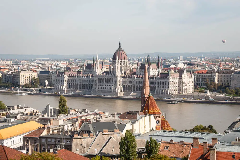 Parlamentspalast in Budapest in Ungarn