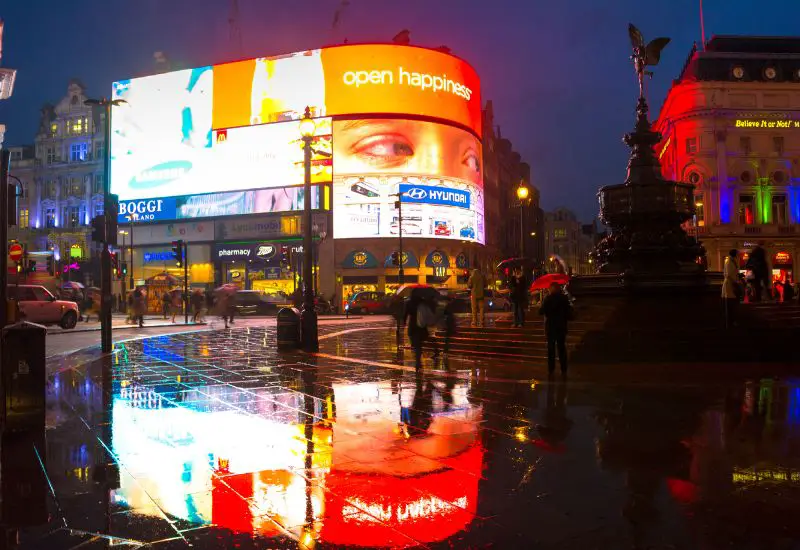 Piccadilly Circus in London im UK