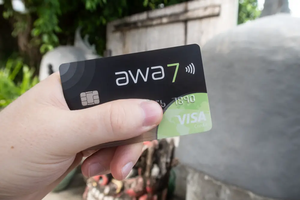 awa7 Visa Kreditkarte Bild der awa7 Visa Kreditkarte