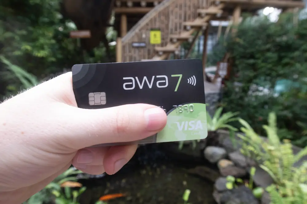 awa7 Visa Kreditkarte Bild der awa7 Visa Kreditkarte