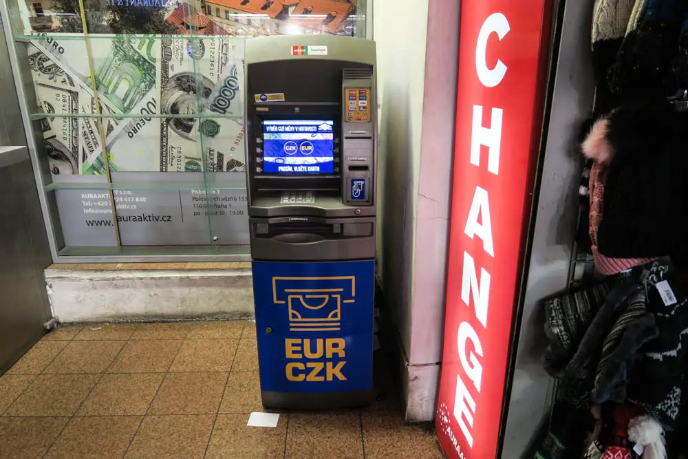 Geldautomaten Touristenfalle in Tschechien