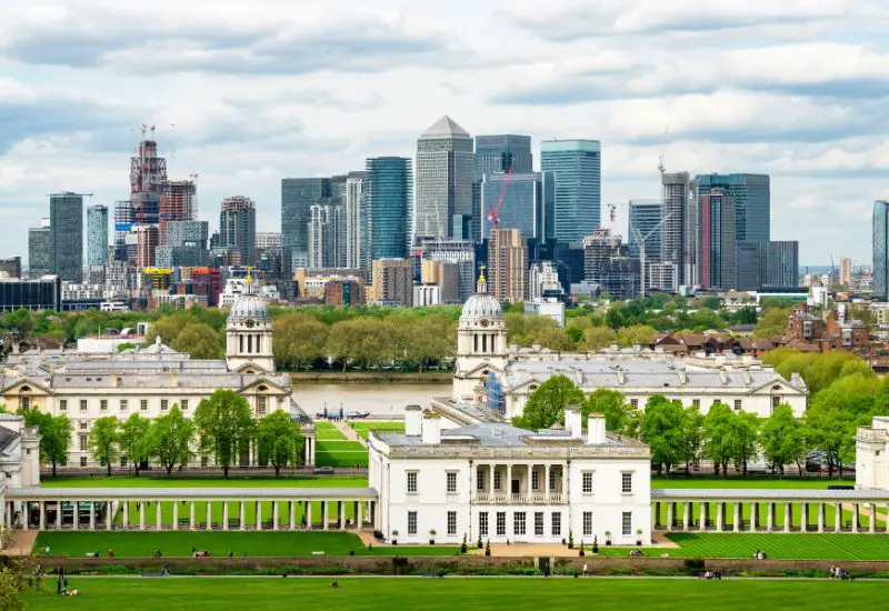 Greenwich in London im Vereinigten Königreich Greenwich in London im Vereinigten Königreich