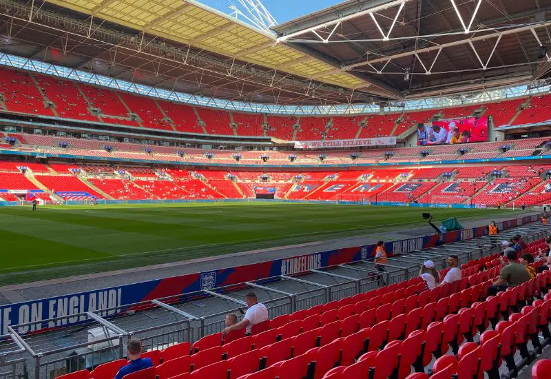 Wembley Stadium in London im Vereinigten Königreich