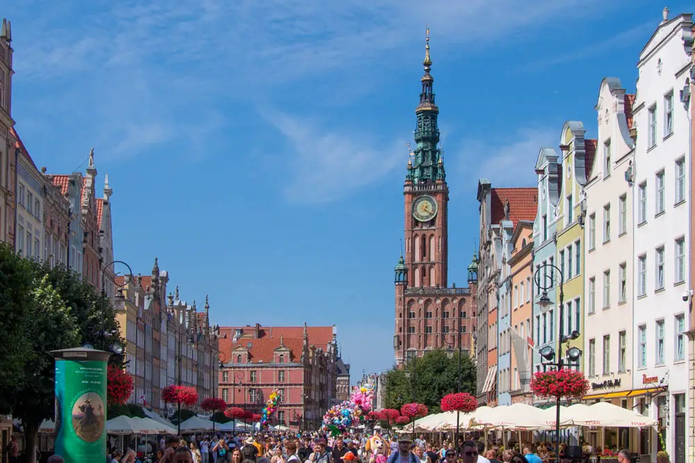 Markt in Danzig in Polen