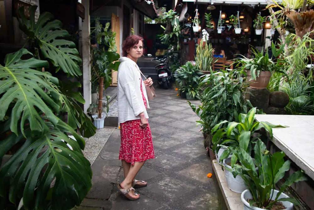 Eingang von einem Restaurant in Indonesien