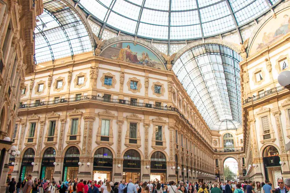 Galleria Vittorio Emanuele II in Mailand in Italien