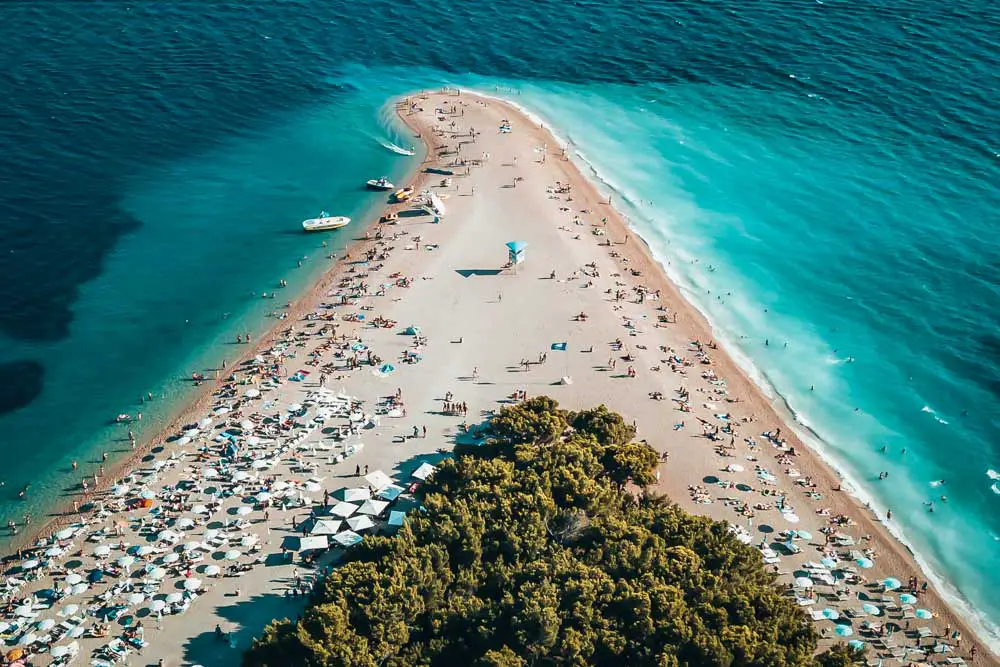 Goldenes Horn Strand in Kroatien