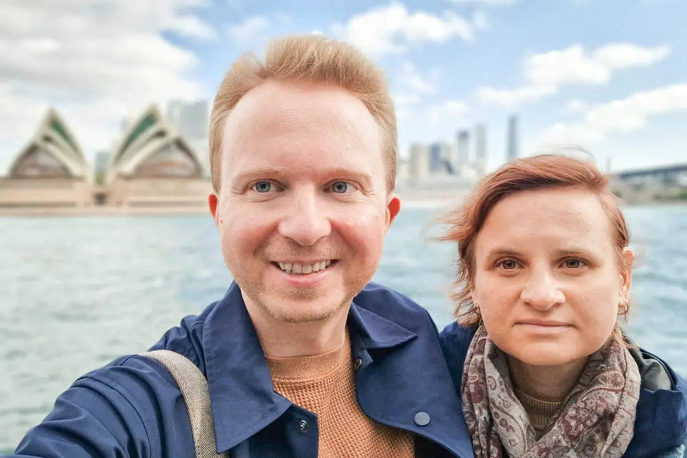 Thomas und Daria in Sydney in Australien