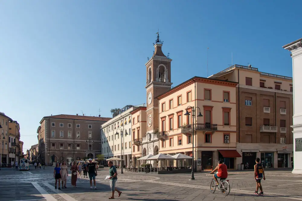 Zentrum von Rimini in Italien